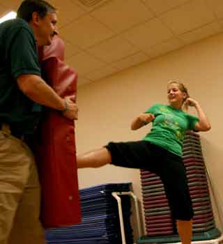 Police chief teaches self defense 