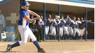 Softball: Bats come alive against bulldogs 