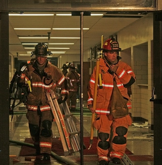 Fire starts at Charleston High School 