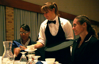 Educational etiquette dinner helps students with future careers 