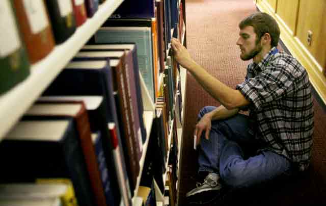 Feature Photo: Checking the stacks 