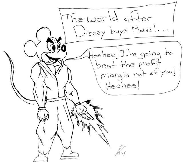 Editorial Cartoon: Disney buys Marvel 