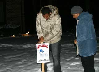 Panther Patrol rises early to congratulate admitted students 