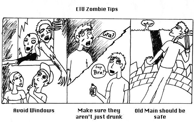 Editorial Cartoon: EIU Zombie tips 