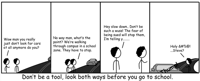 Cartoon: Look both ways