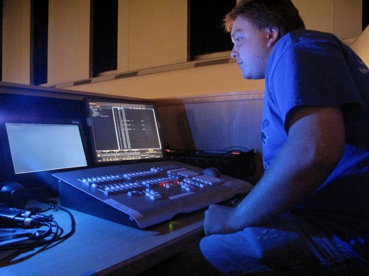 Lighting designer shines amidst the darkness backstage