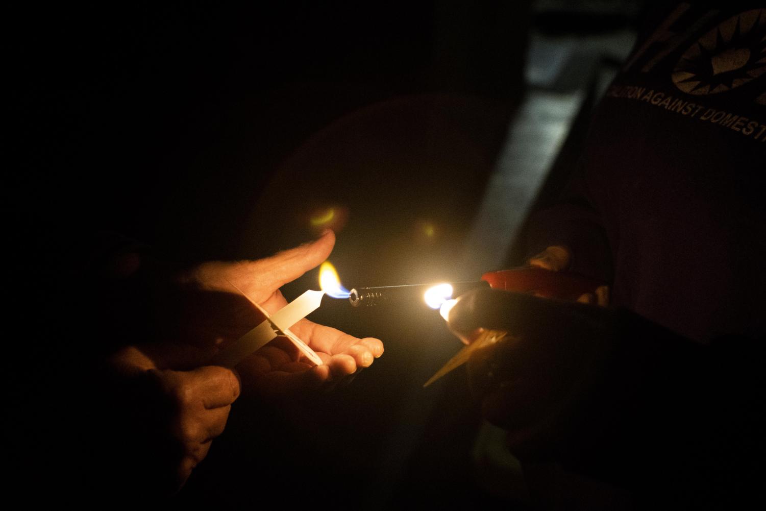 Candlelight vigil shows 46 names of domestic violence victims, spreads ...