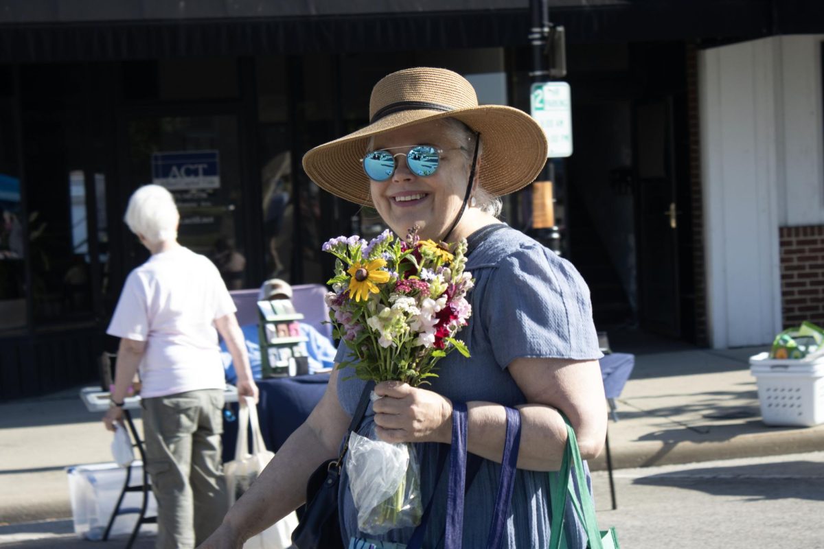 Bredesen after buying a bouquet of wildflowers on June 15.