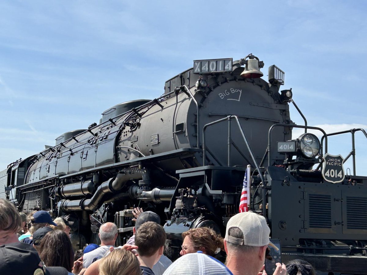 Big Boy 4014 on display at the Union Pacific rail yard. It is the only running steam train left out of the 25 that were commissioned in 1941 it is on a train tour and stopped in Rochelle on Sunday, Sept. 8.