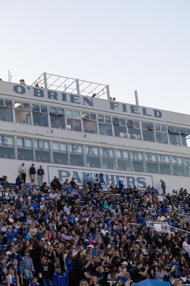 The Eastern Illinois panthers won against Indiana State Sycamores 27-20, The stand were full of fans cheering on the panthers, at O'Brien Field 