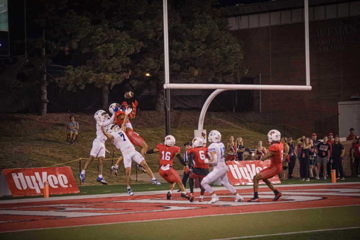 Illinois State University catches the ball and gets a touch down the Eastern Illinois University vs Illinois State University