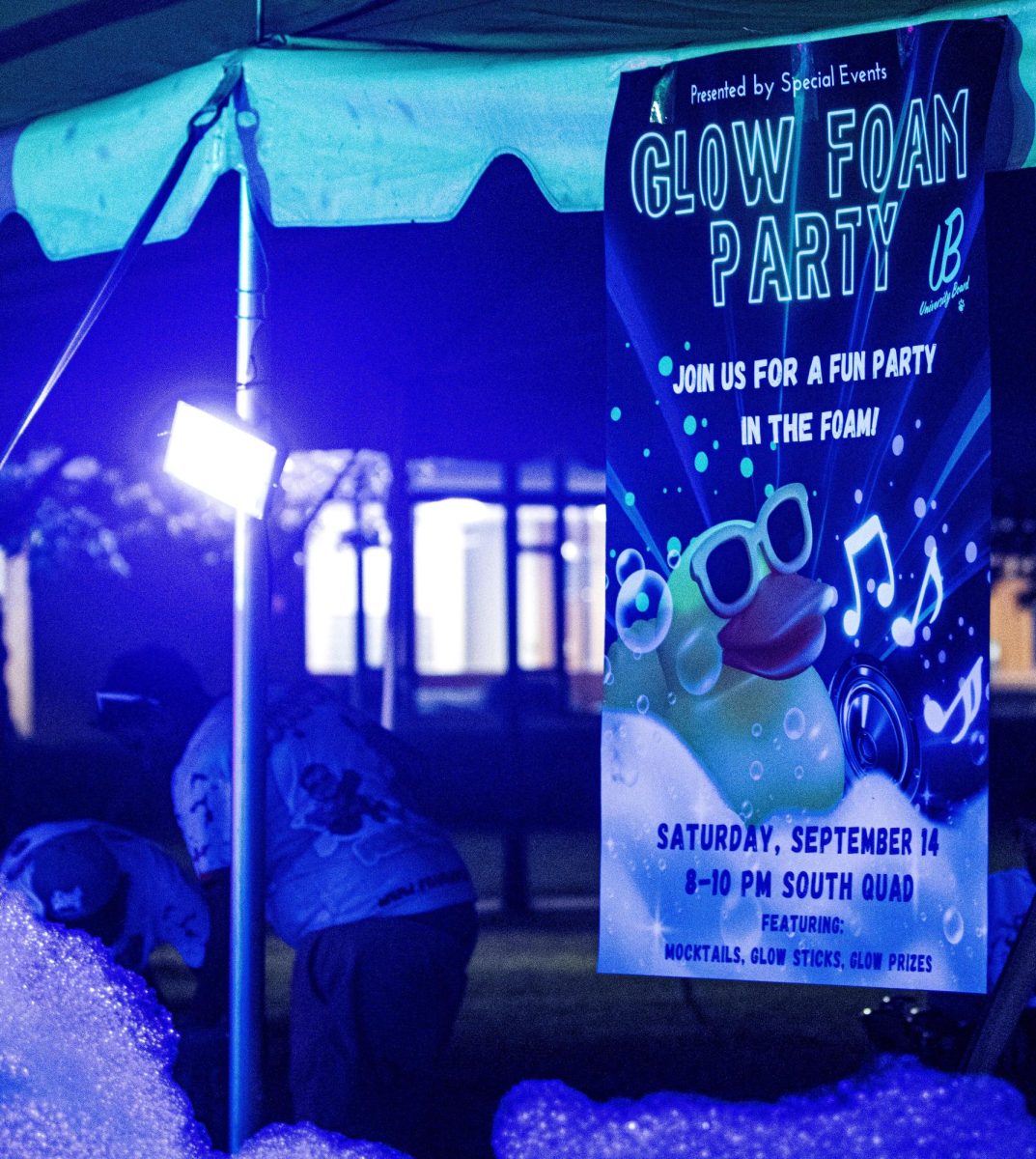 The glow foam party was hosted on Sept, 14 in the South Quad of the Eastern Illinois University campus, Charleston.