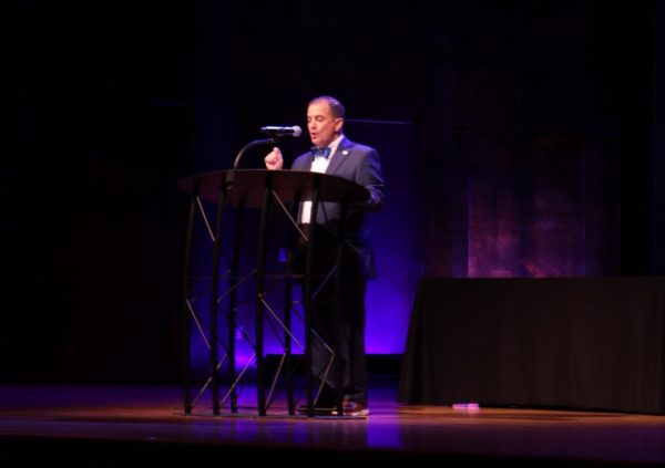  Eastern Illinois University President Jay Gatrell giving his fall update in the Dvorak Concert Hall of Doudna Fine Arts Center on Wednesday, September 25, 2024, in Charleston, IL.