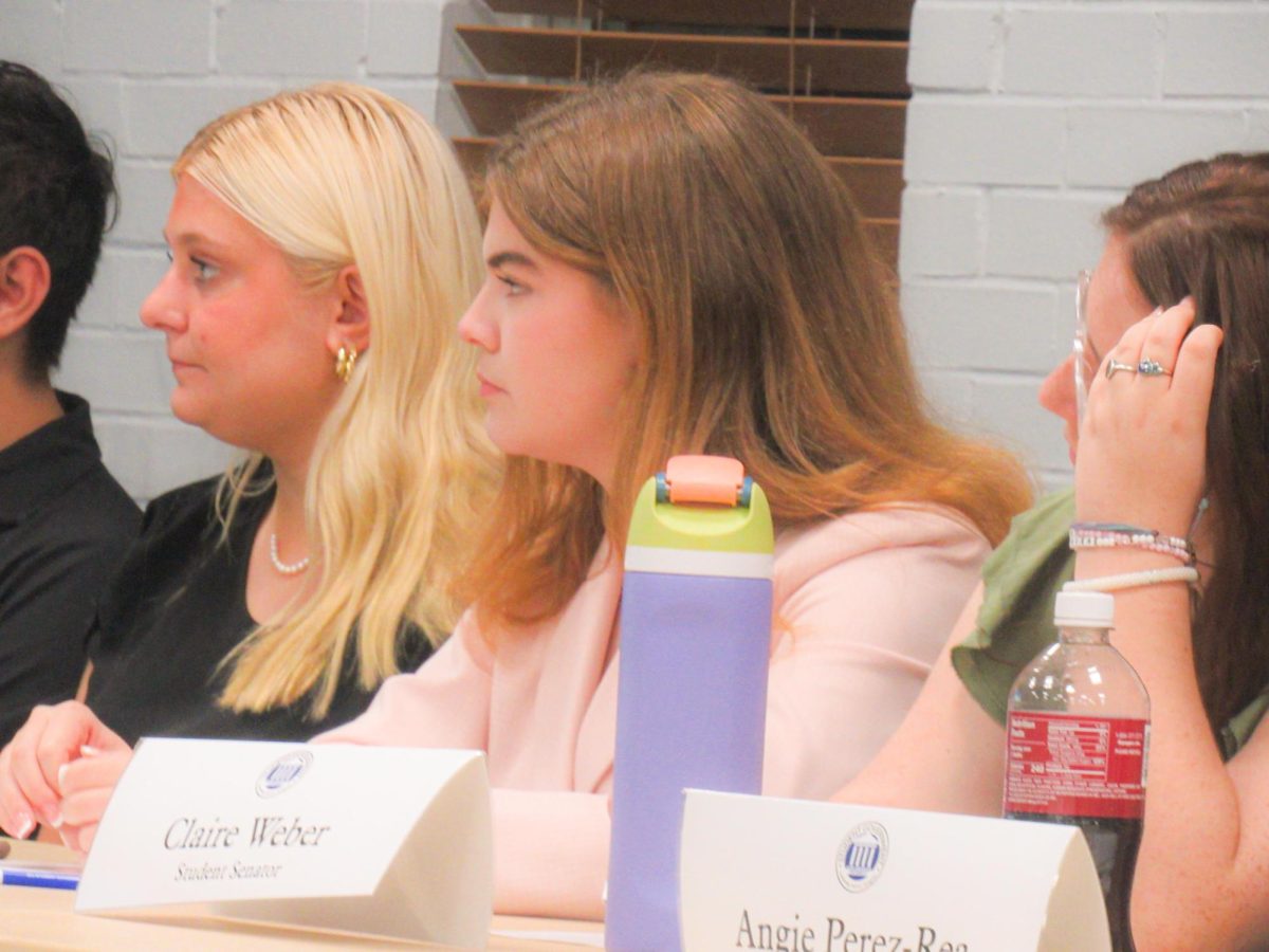 Student senator Megan Fox was appointed to parliamentarian at the student senate meeting on Wednesday in the Tuscola-Arcola Room.