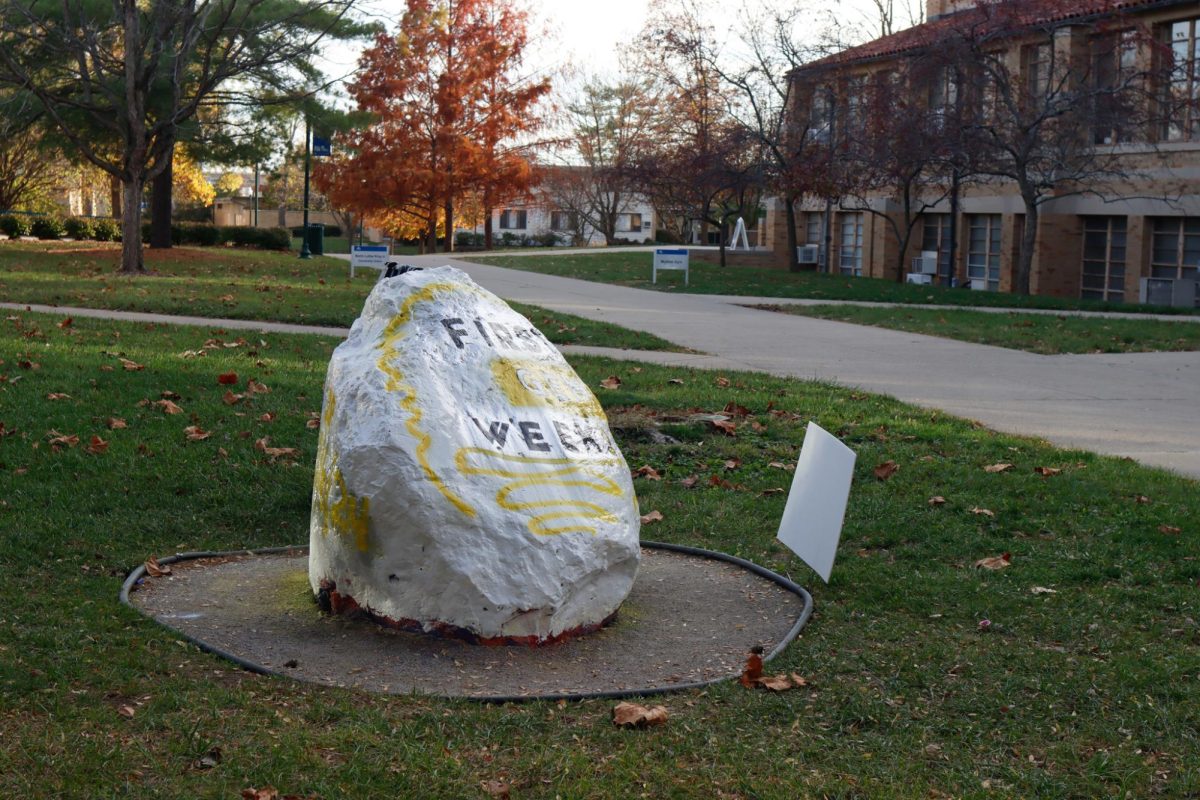 Post Election Day this year, the spirit rock was spray-painted with (not pictured) "MAGA 47" overnight. This painting was against the rock's policy. The policy states that paining must be scheduled ahead of time and not used to campaign anything. 